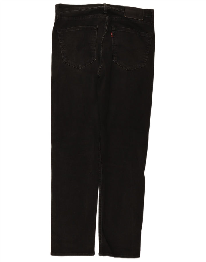 Levi's Herre 502 tilspidsede jeans W32 L32 sort bomuld