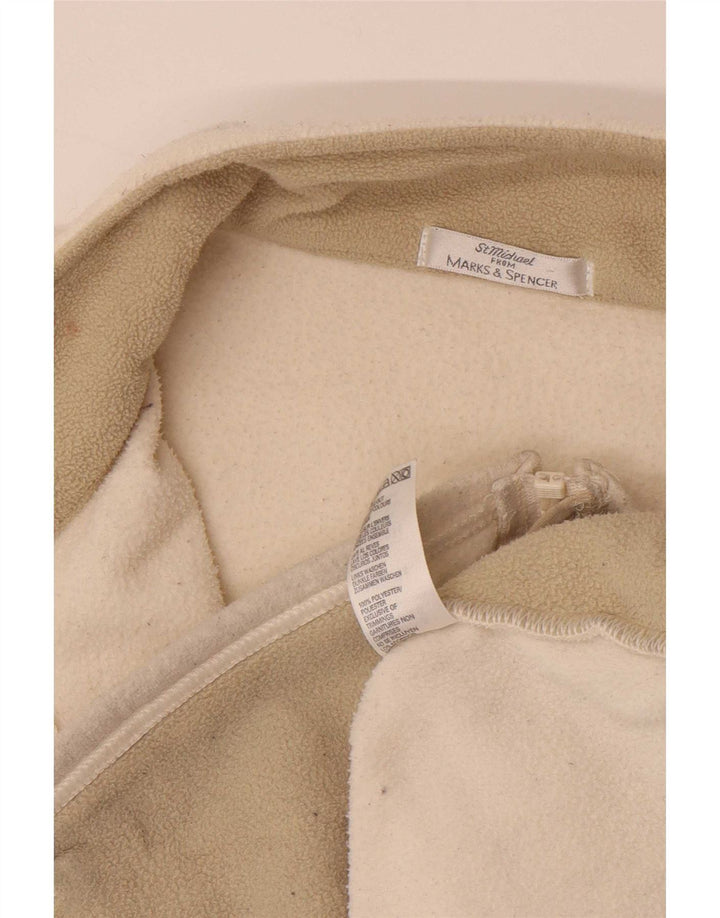 Marks & Spencer Dame St. Michael Fleece Gilet UK 14 Large Off White