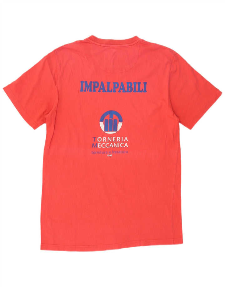 CANTERBURY Herre grafisk T-shirt Top Stor rød bomuld