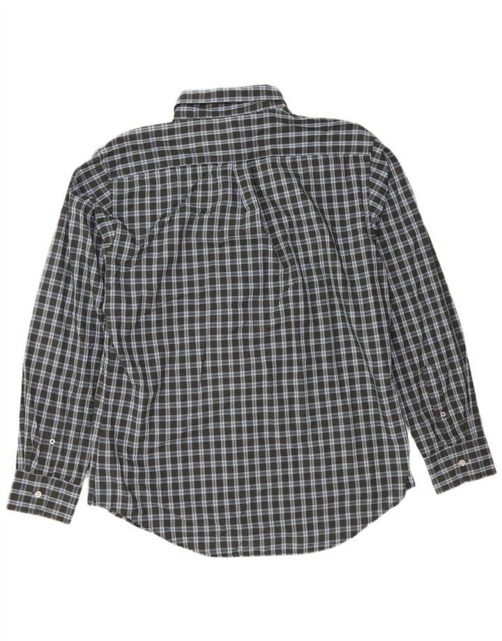 IZOD Herreskjorte Stor Khaki Gingham Bomuld
