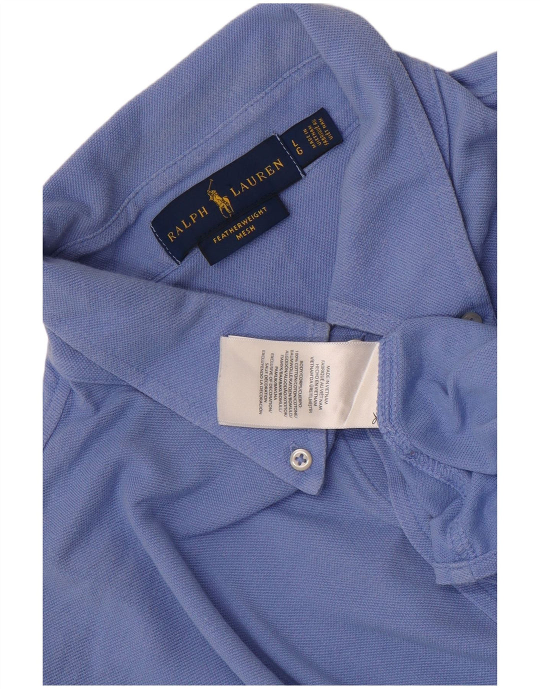 Ralph Lauren herreskjorte stor blå bomuld