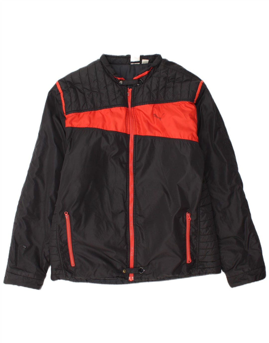 PUMA Polstret herrejakke UK 38 Medium Sort Colourblock