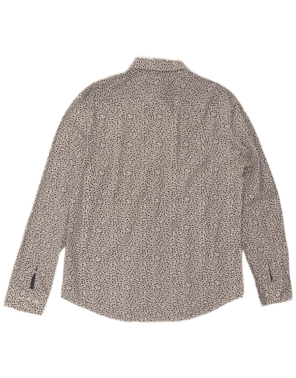 Penguin Heritage Slim Fit Skjorte Stor hvid blomstret bomuld