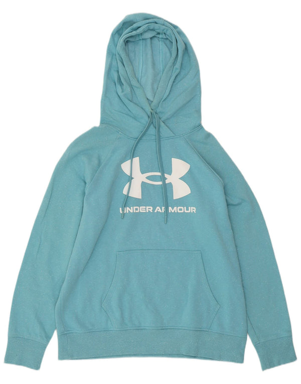 UNDER ARMOUR Oversized hættetrøje til kvinder UK 14 Medium Blue Flecked