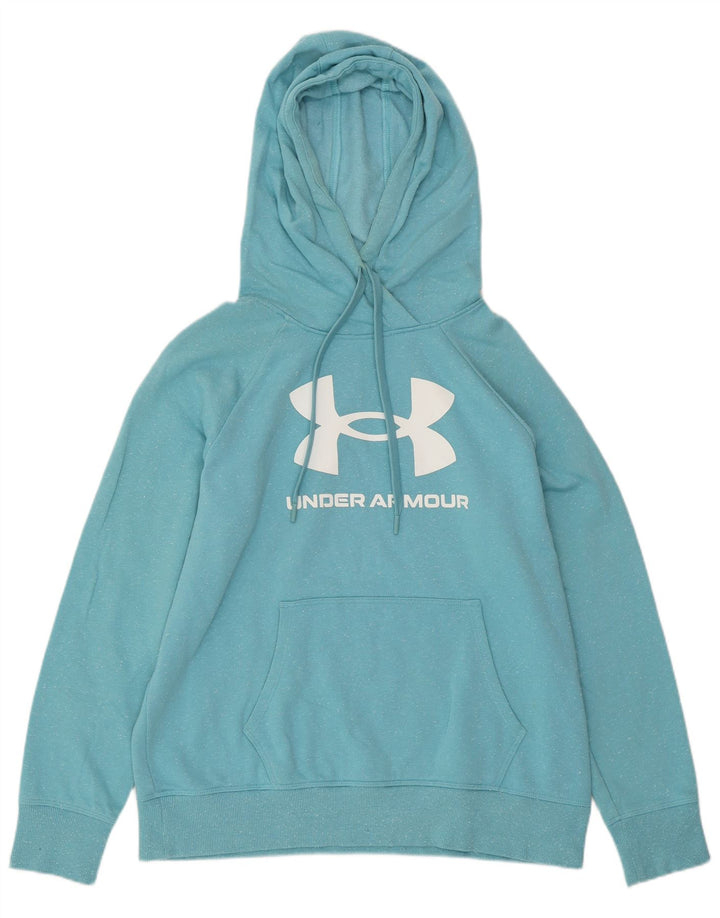 UNDER ARMOUR Oversized hættetrøje til kvinder UK 14 Medium Blue Flecked