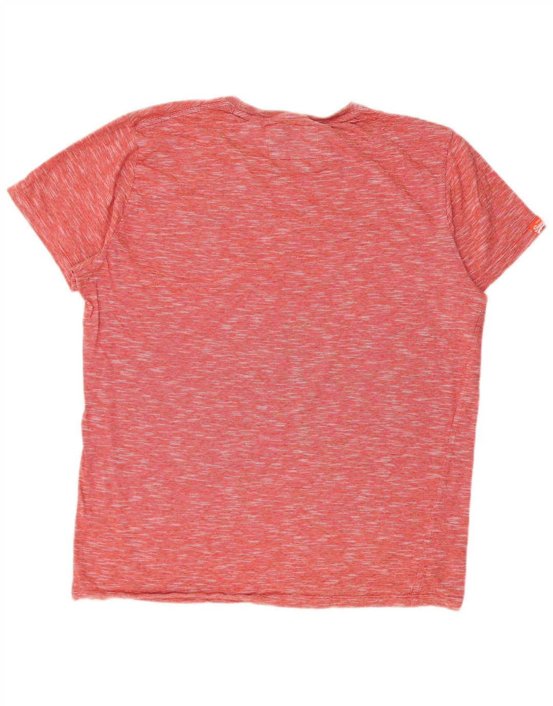 Superdry T-shirt top til mænd XL Rød Flecked