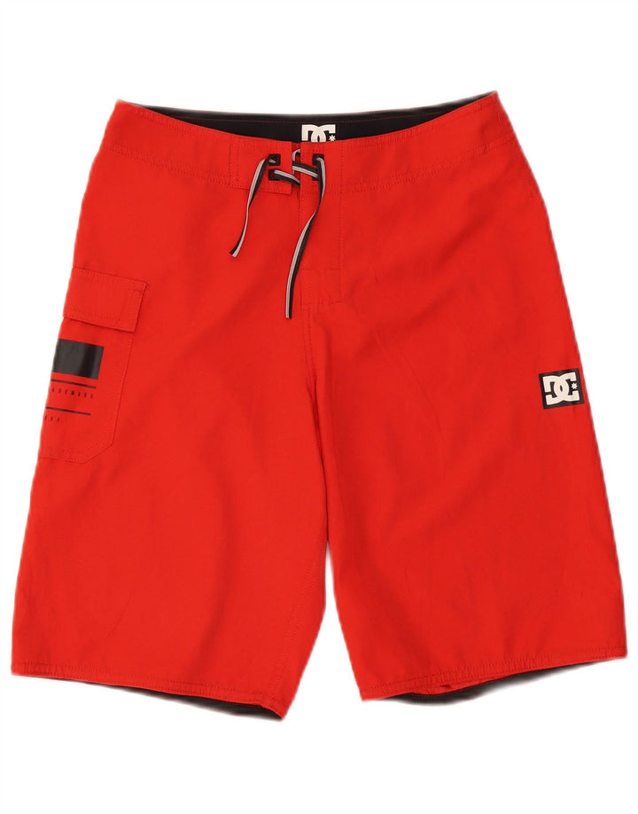 DC Boys svømmeshorts 13-14 år rød polyester