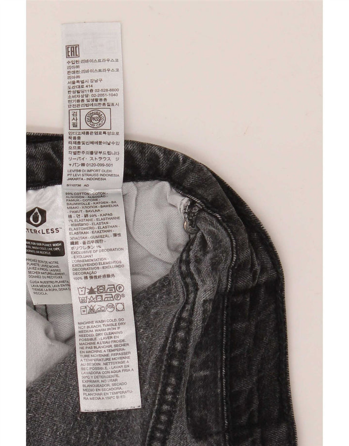 Levi's Slim Jeans til mænd W34 L26 Grå bomuld