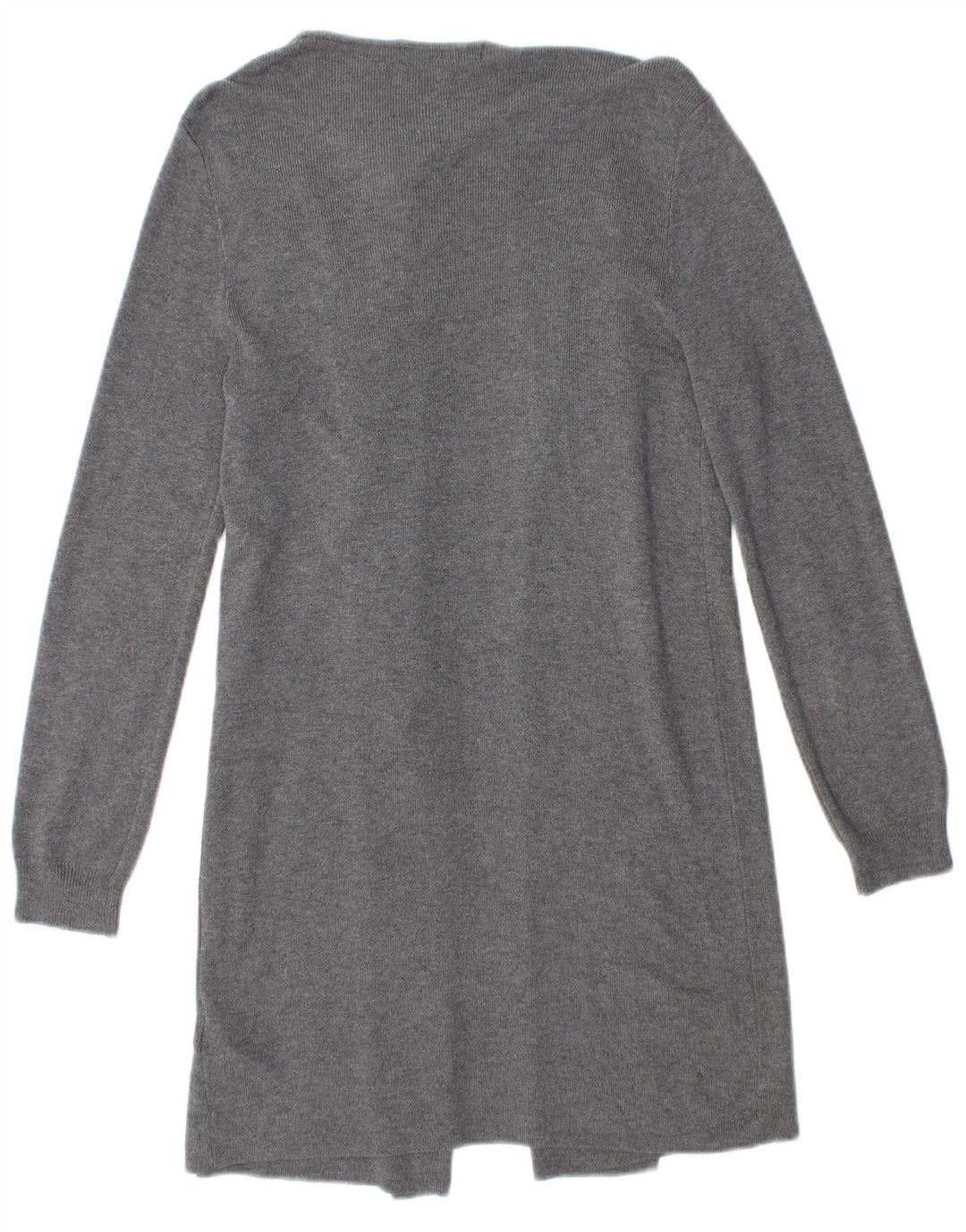 Marks & Spencer Dame Longline Åben Cardigan Sweater UK 10 Small Grey