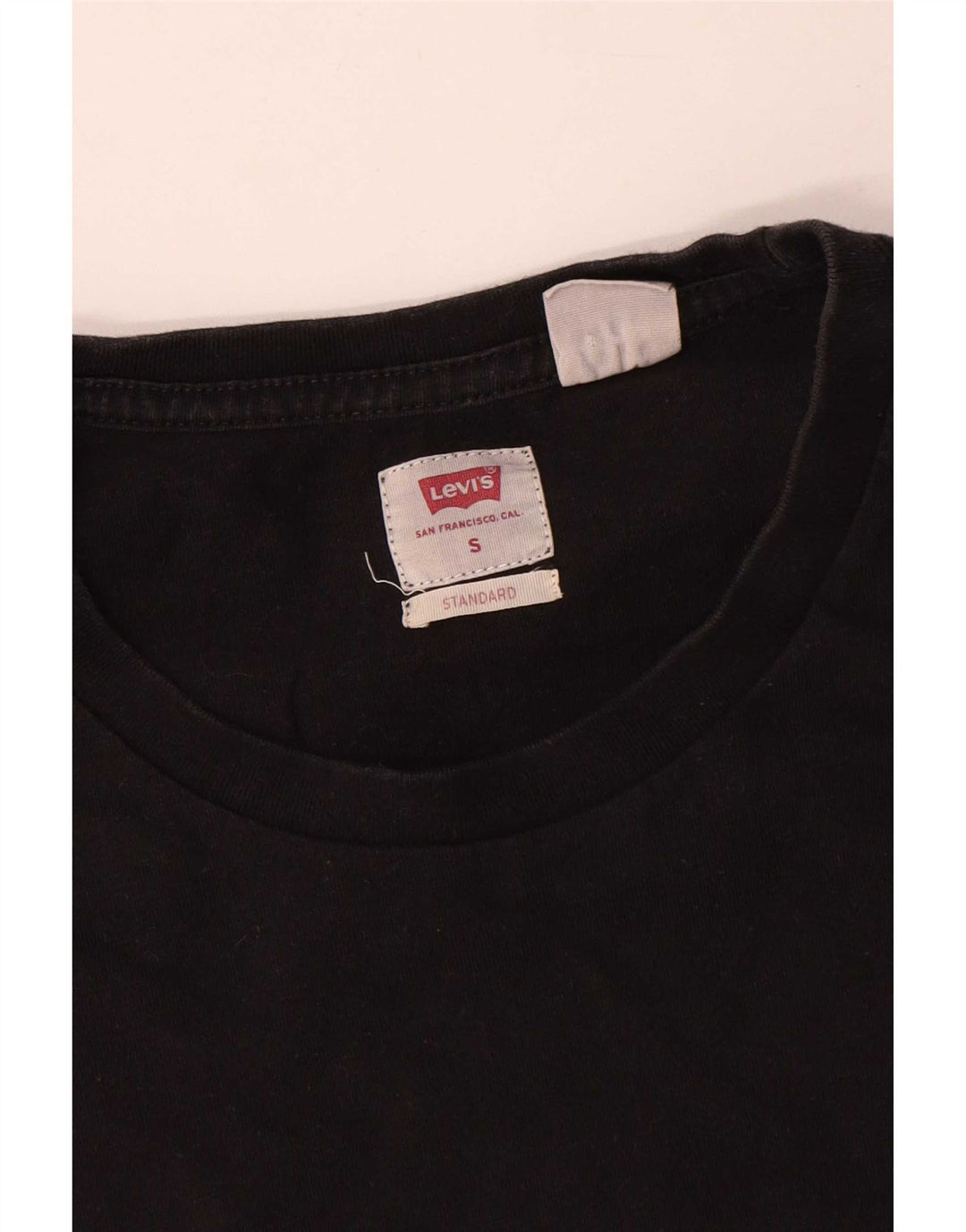 Levi's Herre Standard Fit T-Shirt Top Lille sort bomuld