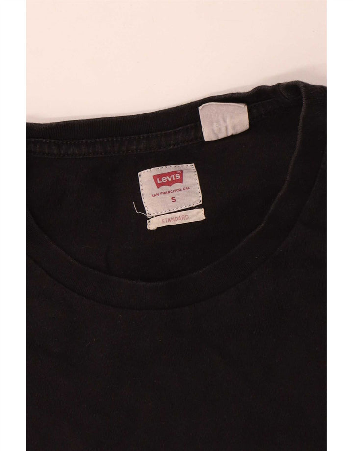 Levi's Herre Standard Fit T-Shirt Top Lille sort bomuld