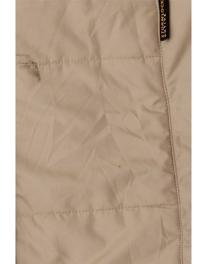 Jack Wolfskin Dame Hætte Polstret Frakke UK 12/14 Medium Beige Polyester