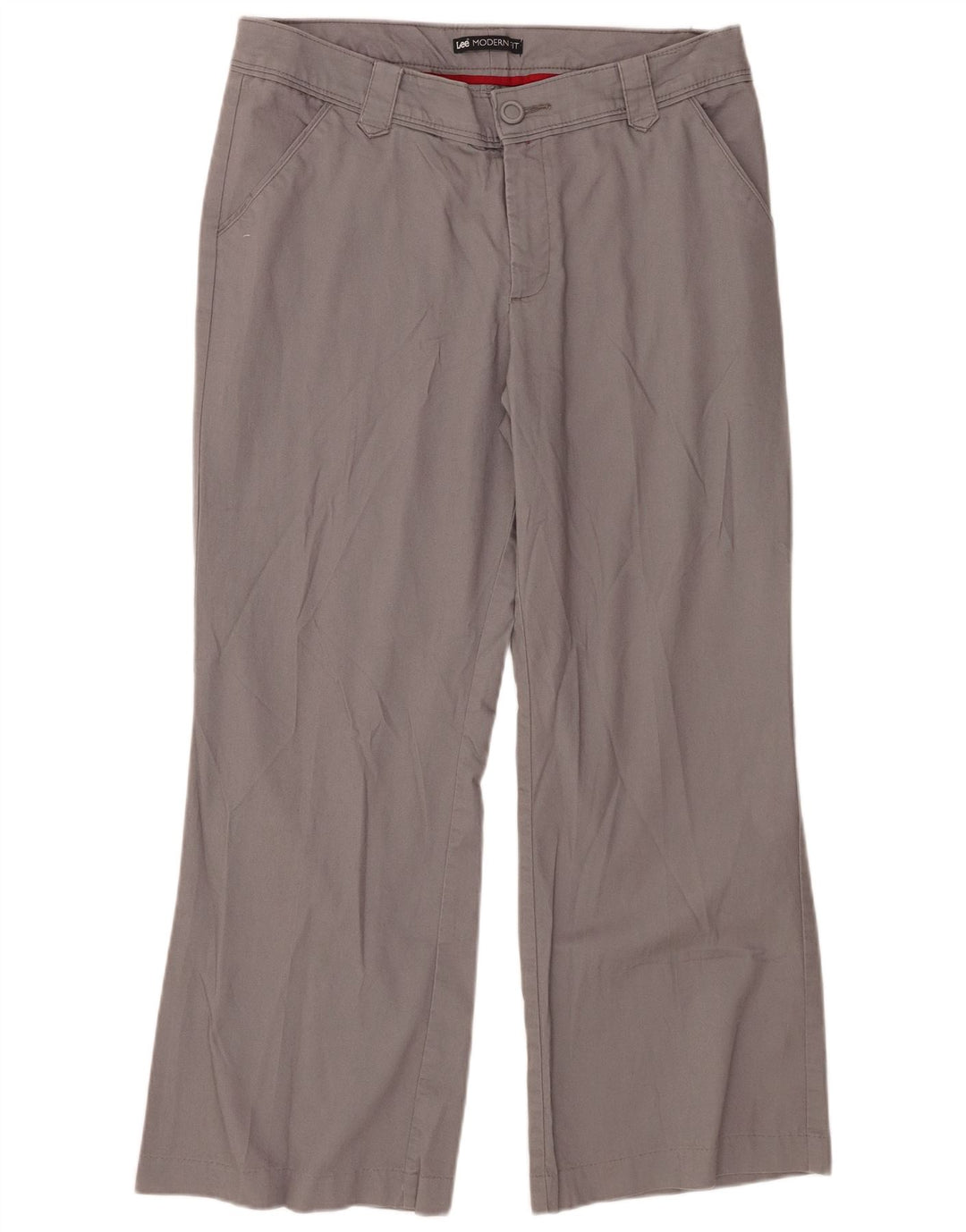 Lee Dame Modern Fit Straight Chino Bukser W34 L27 Grå