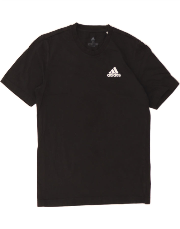 ADIDAS Mens T-Shirt Top XS Black Cotton Vintage Adidas and Second-Hand Adidas from Messina Hembry 