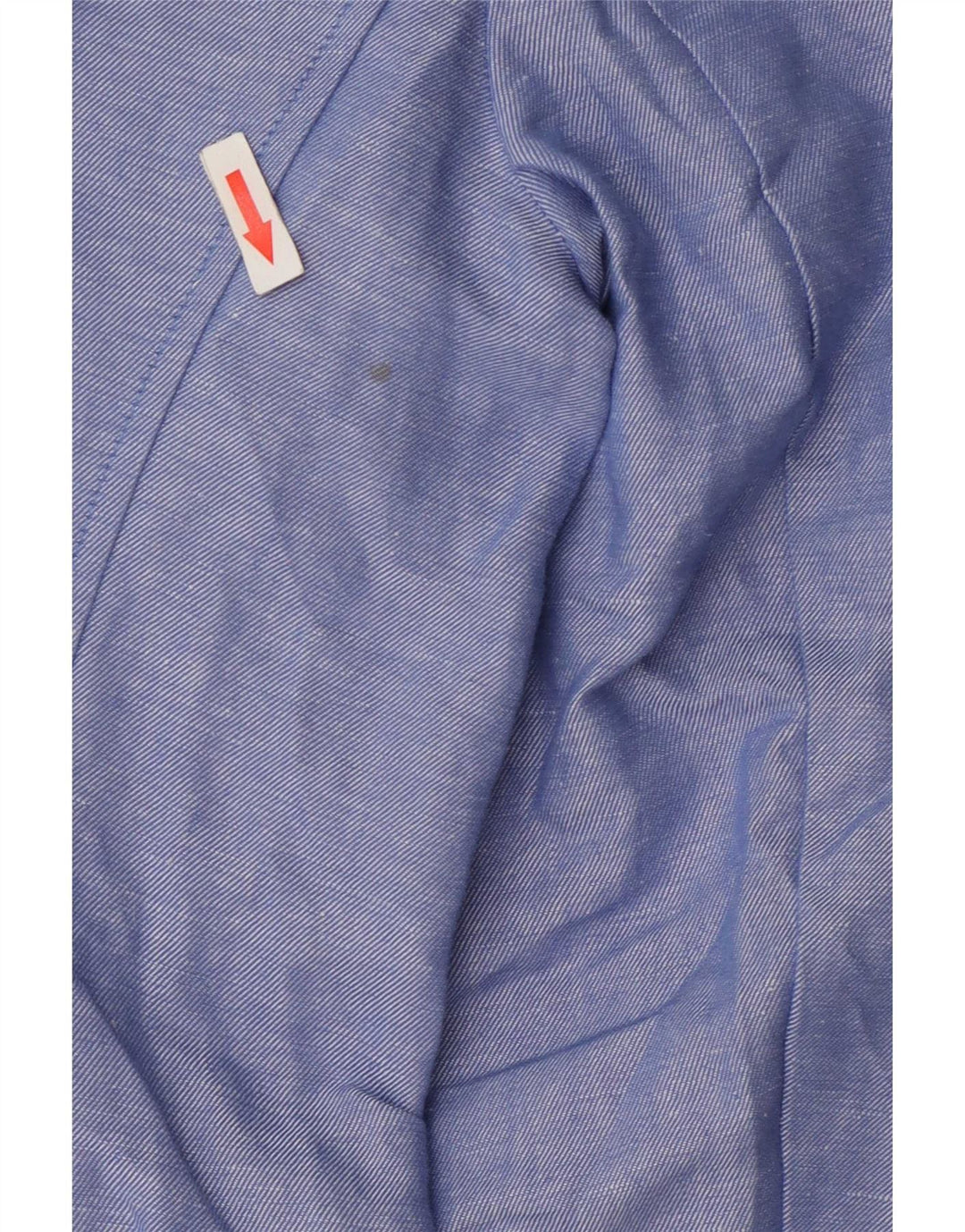 Marks & Spencer Dame 2 Button Blazer Jacket UK 14 Large Blue Linen