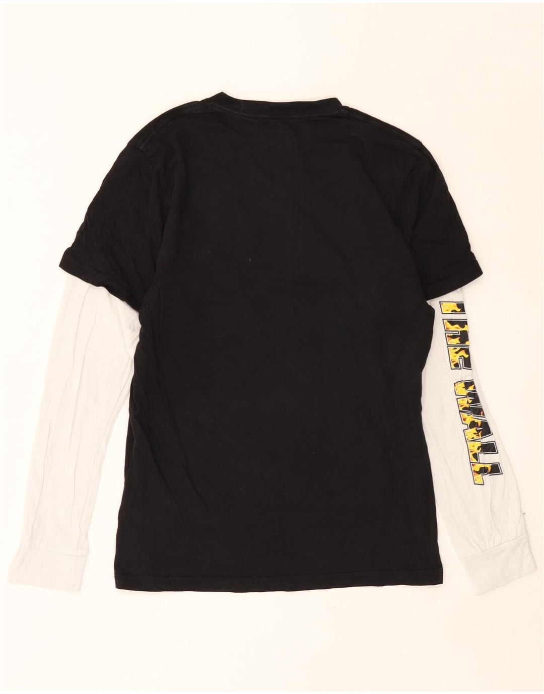 VANS Drenge Grafisk Top Langærmet 13-14 år XL Sort Colourblock