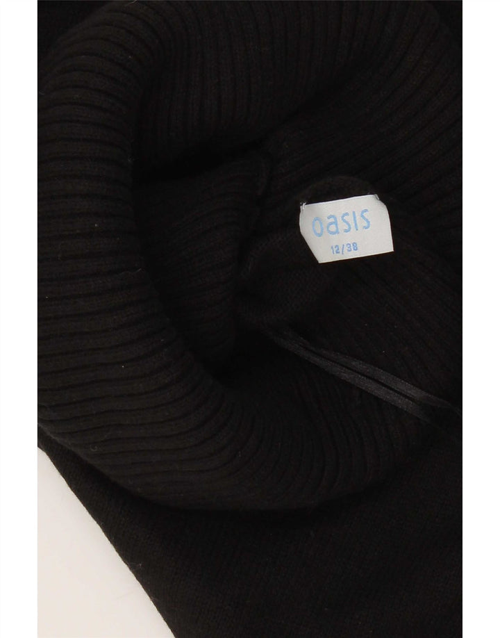 Oasis kvinders kortærmet rullehals sweater UK 12 medium sort