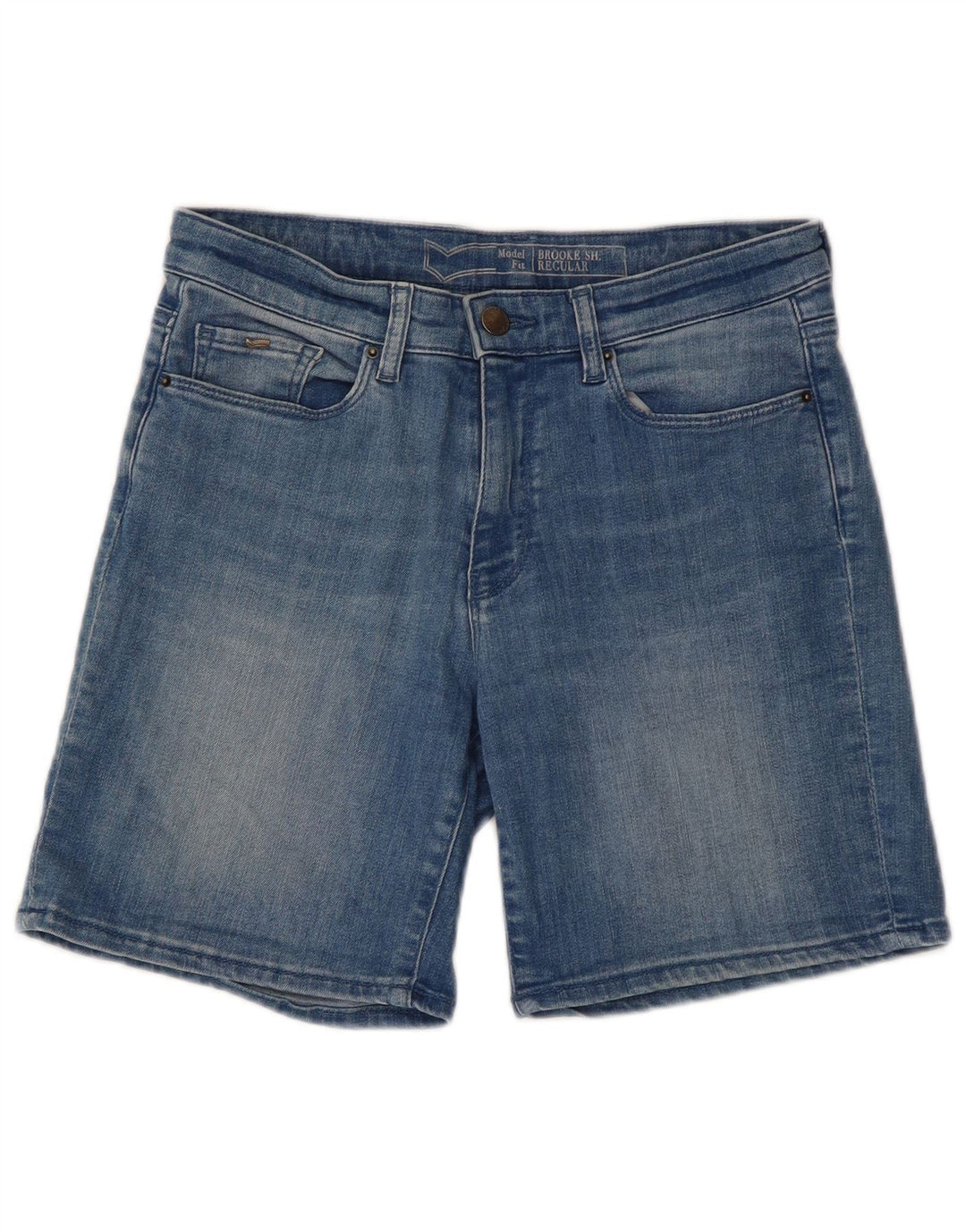 Gas Dame Regular Fit denimshorts W26 Små blå bomuld