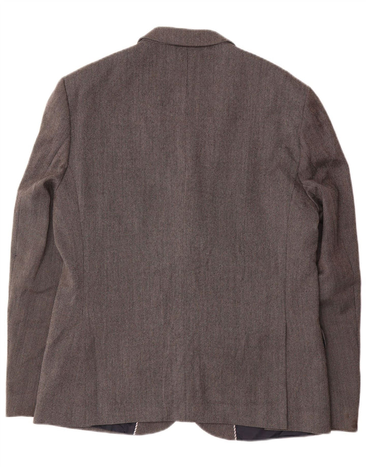 Marks & Spencer Herre 2-knaps Slim Fit Blazer Jacket UK 42 Large Grey Uld