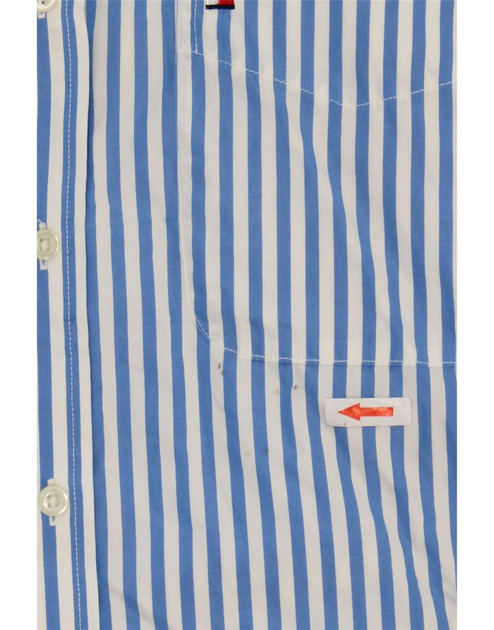 Tommy Hilfiger Herreskjorte Medium Blue Pinstripe Bomuld