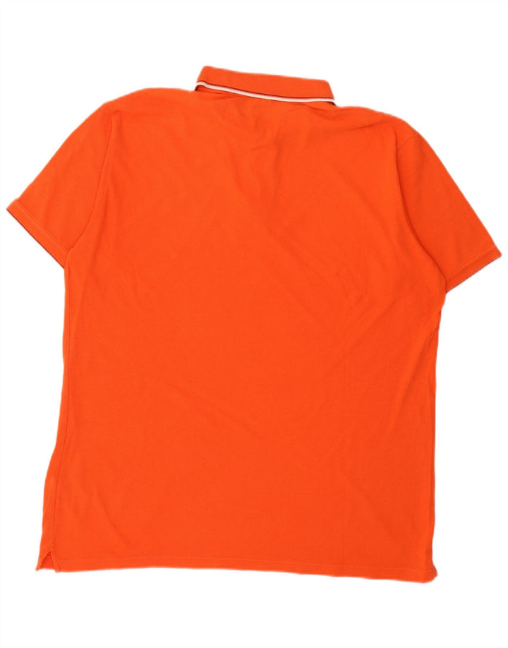 Asics herre poloshirt XL orange bomuld