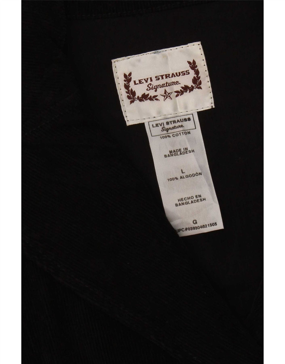 Levi's Womens Corduroy Pea Coat UK 16 Large Black Bomuld