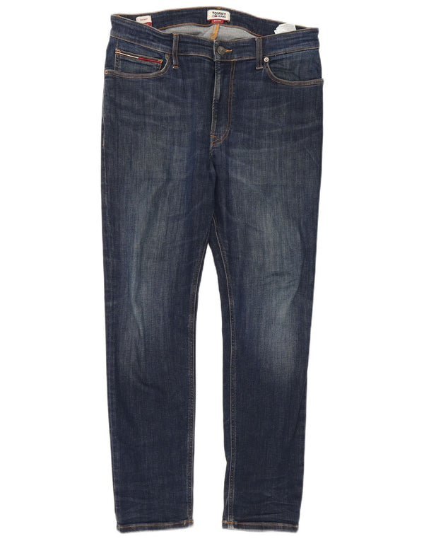 Tommy Hilfiger Herre Ryan Skinny Jeans W34 L30 Marineblå Bomuld