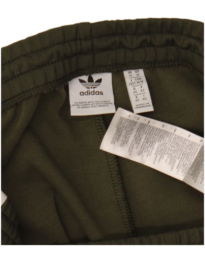 ADIDAS Træningsdragtsbukser til kvinder UK 14 Medium Khaki Polyester
