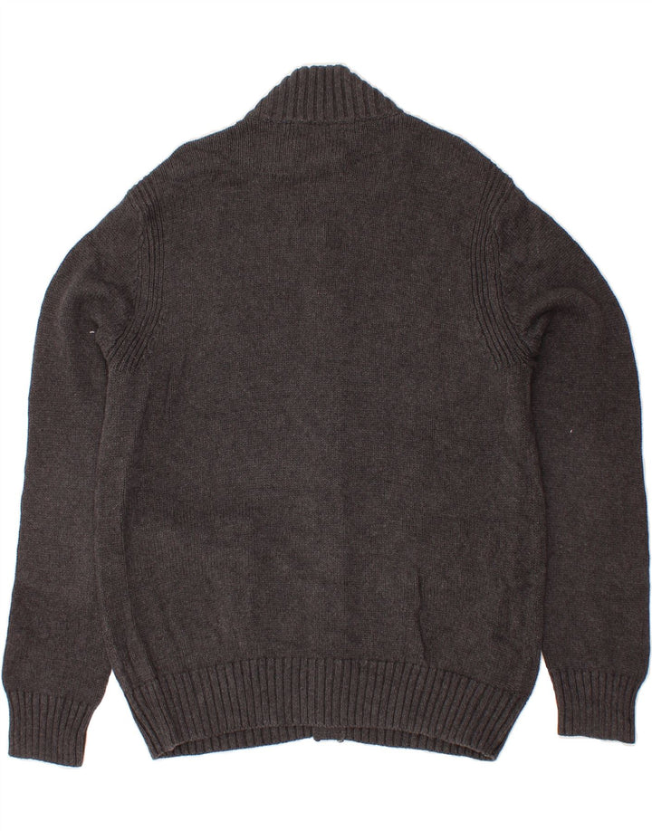 CONVERSE Mens Cardigan Sweater Large Grey Cotton Vintage Converse and Second-Hand Converse from Messina Hembry 