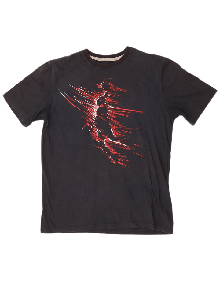 Jordan Herre Grafisk T-Shirt Top Medium Sort