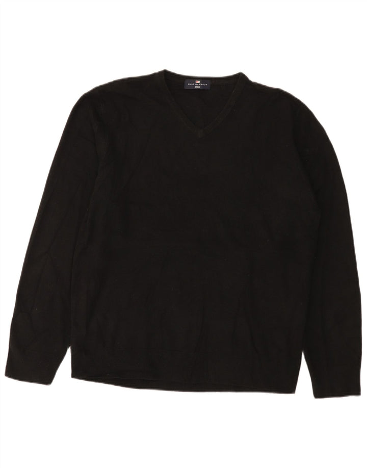 Marks & Spencer Dame Blue Harbor V-hals sweater UK 16 Large Black