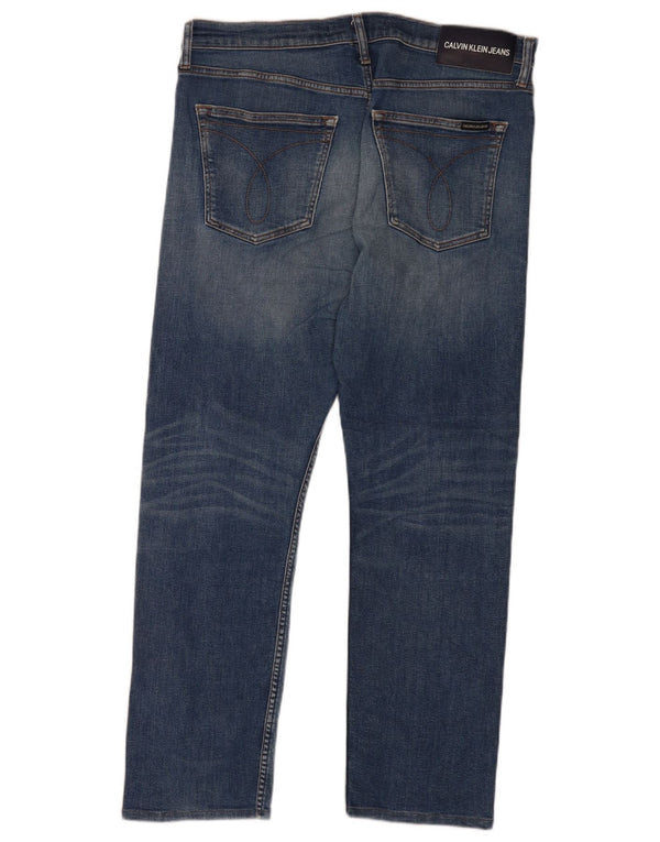Calvin Klein Herre Slim Jeans W36 L32 Blå