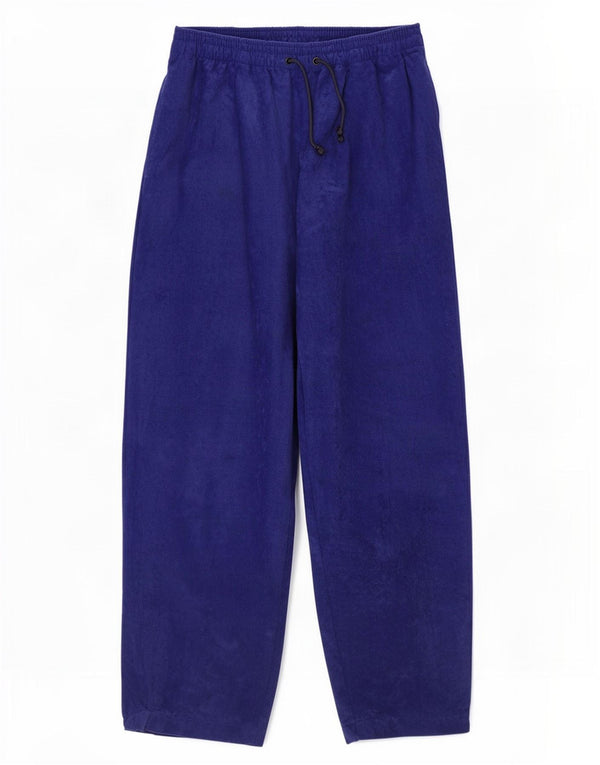 Great Escapes Mens Velour Tracksuit Trousers Joggers IT 52 Large Blue