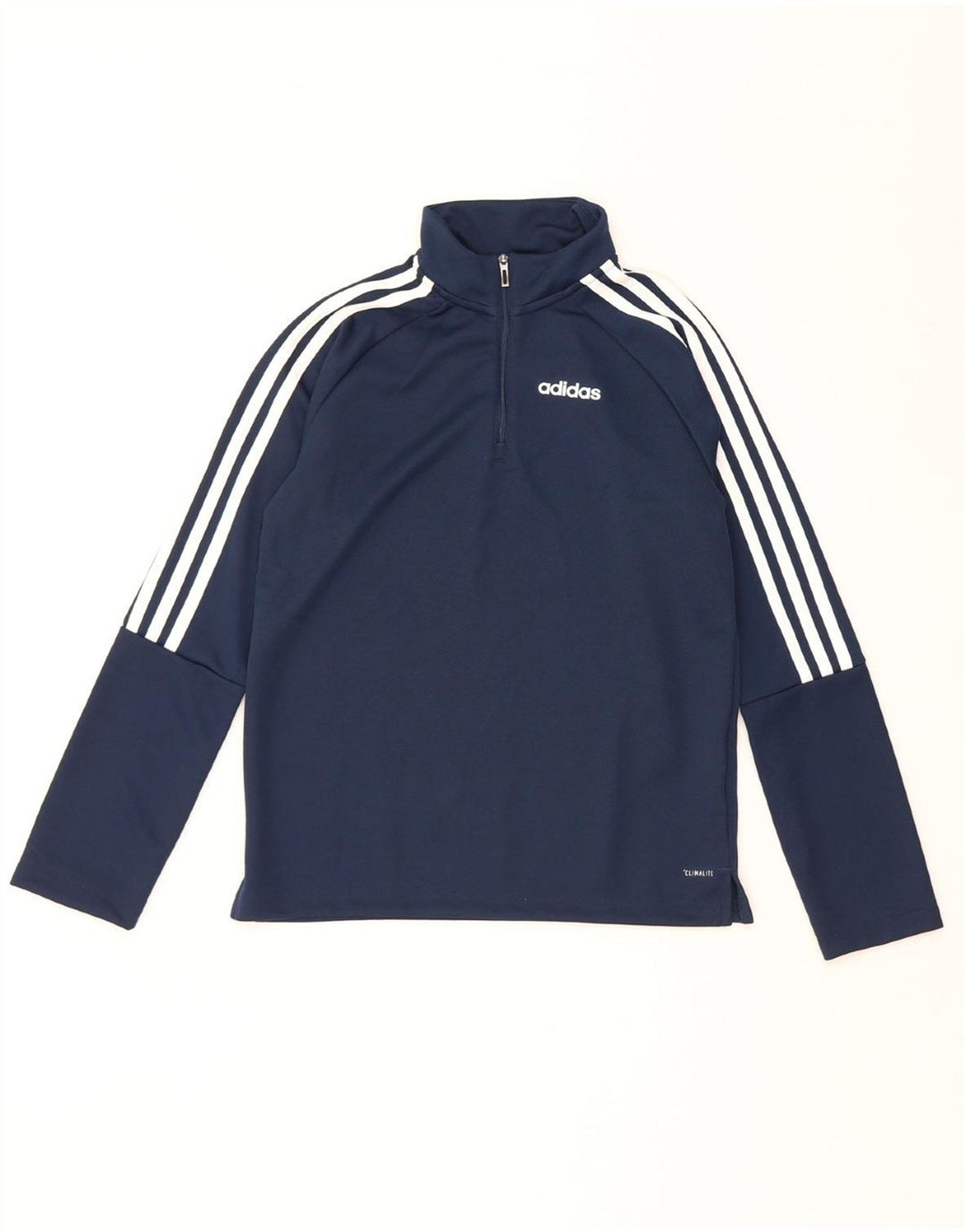 ADIDAS Boys Climalite Pullover træningsdragt Top 11-12 år Marineblå