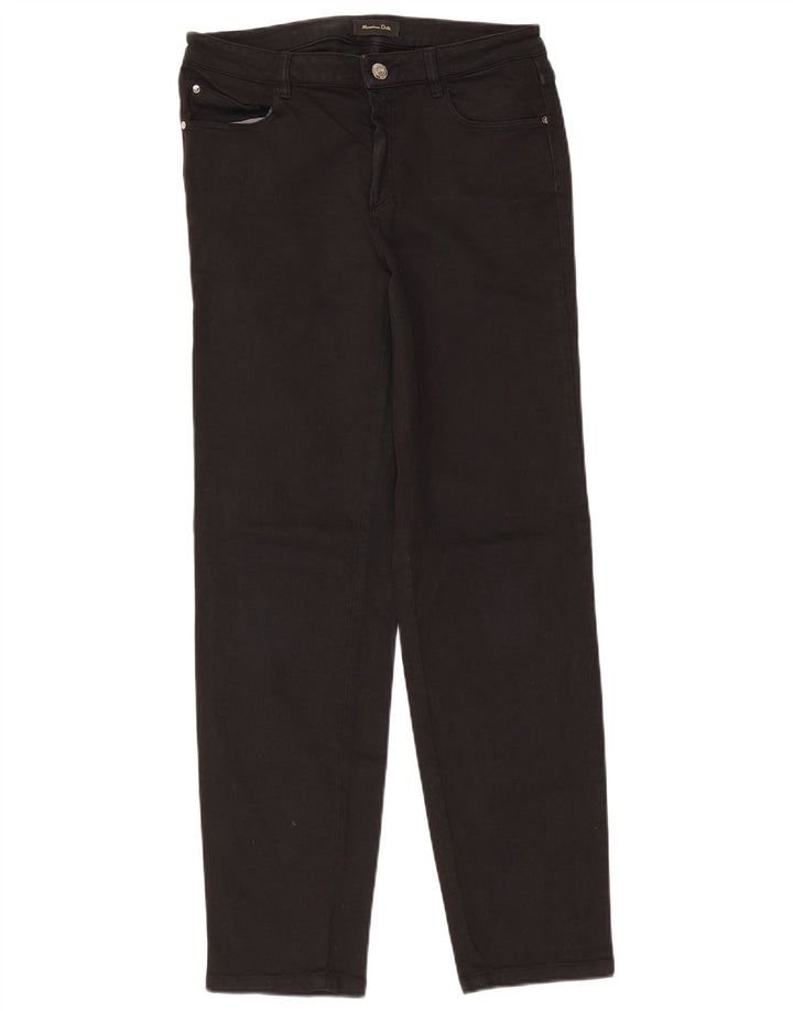 Massimo Dutti Dame Slim Jeans EU 38 Small W28 L28 Sort