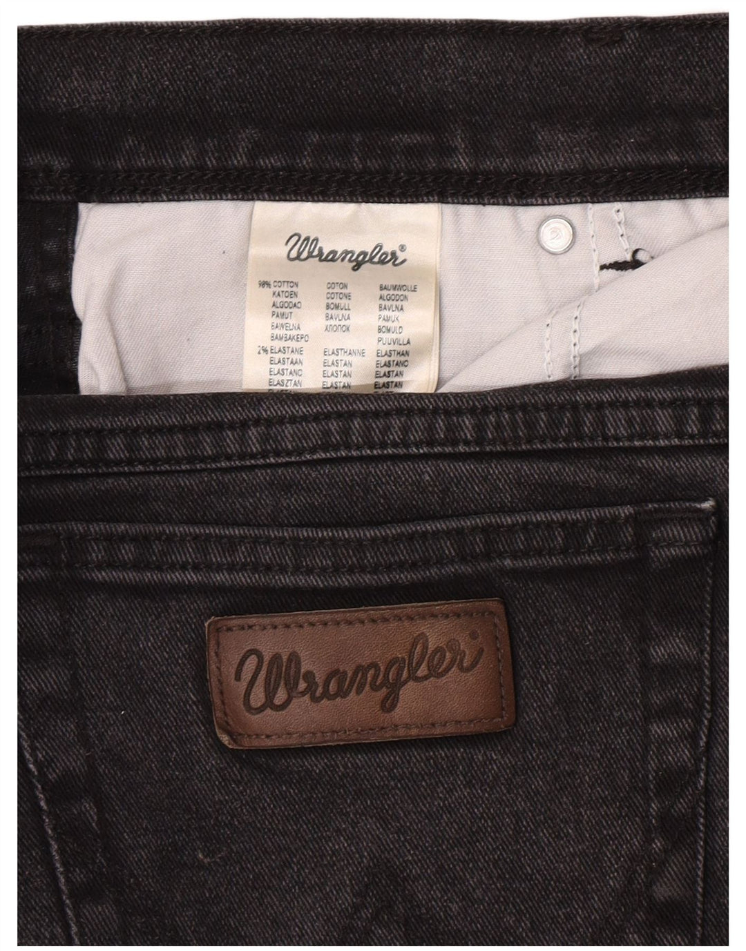 Wrangler Herre Texas Straight Jeans W40 L30 Grå Bomuld