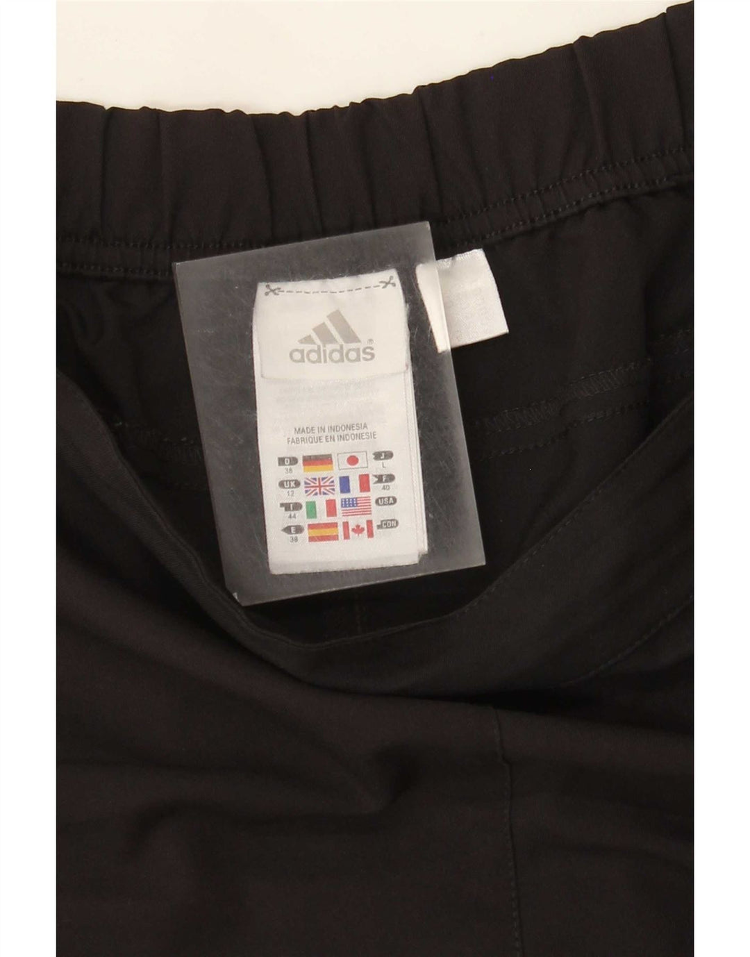 Adidas Sportsshorts til kvinder UK 12 Medium Sort Polyester