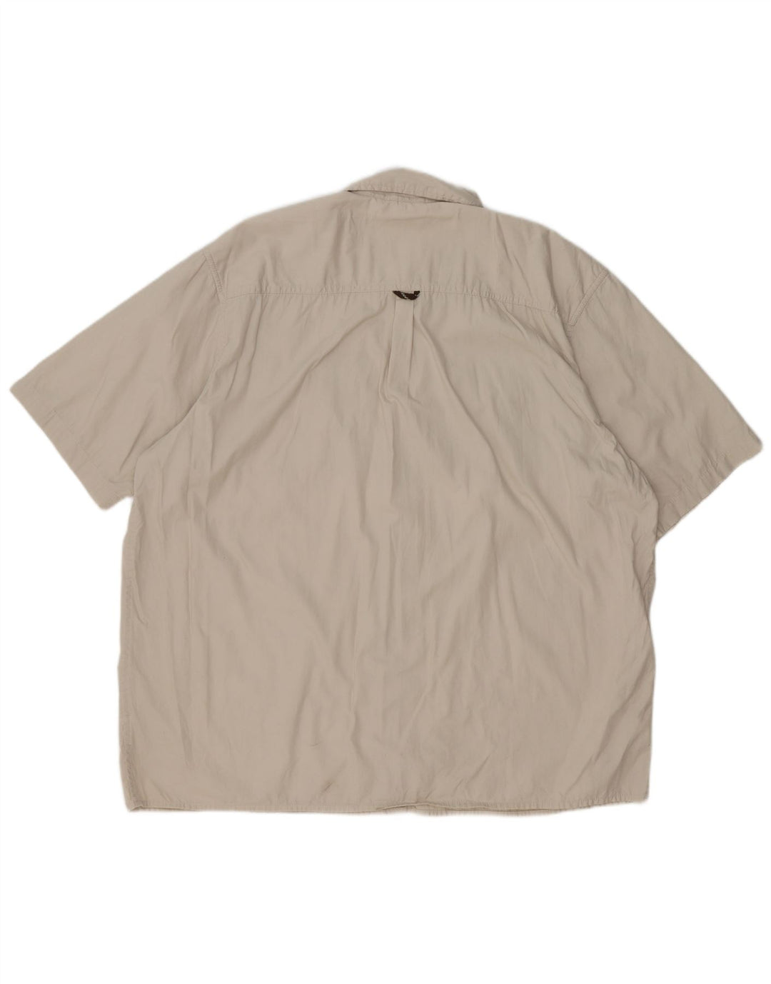 Wrangler kortærmet herreskjorte 2XL beige bomuld