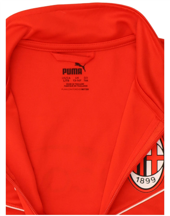 Puma Boys AC Milan Grafisk træningsdragt topjakke 13-14 år rød polyester