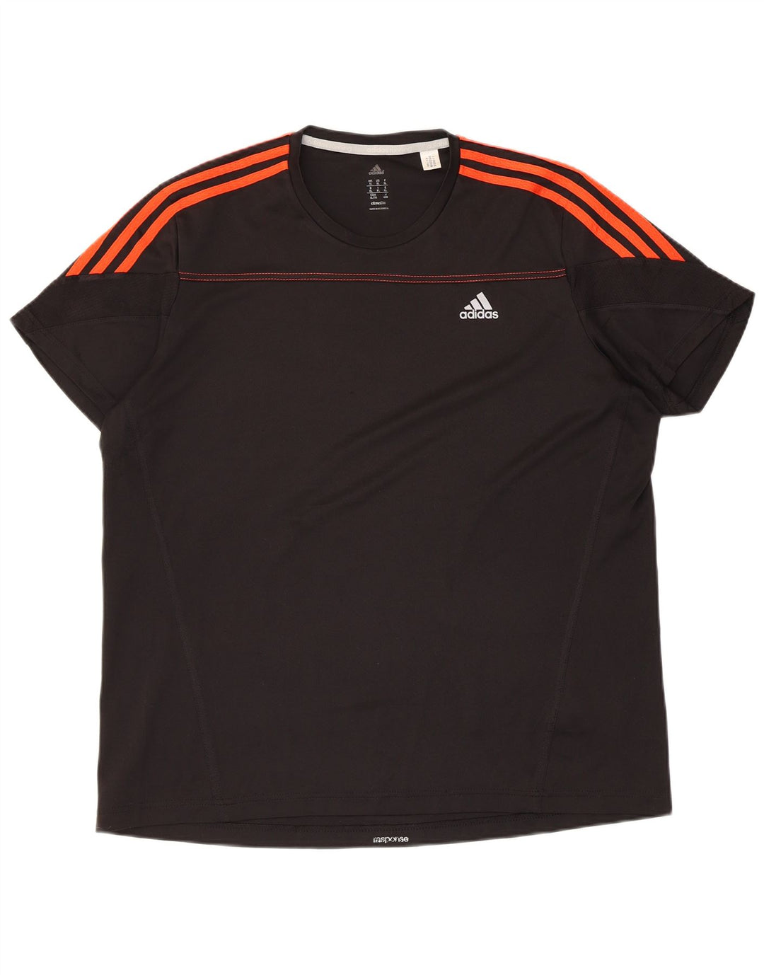 Adidas Herre T-Shirt Top XL Sort Polyester