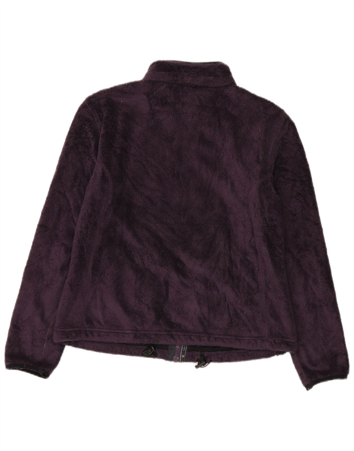 Jack Wolfskin Dame Fleecejakke UK 16 Stor Lilla Polyester