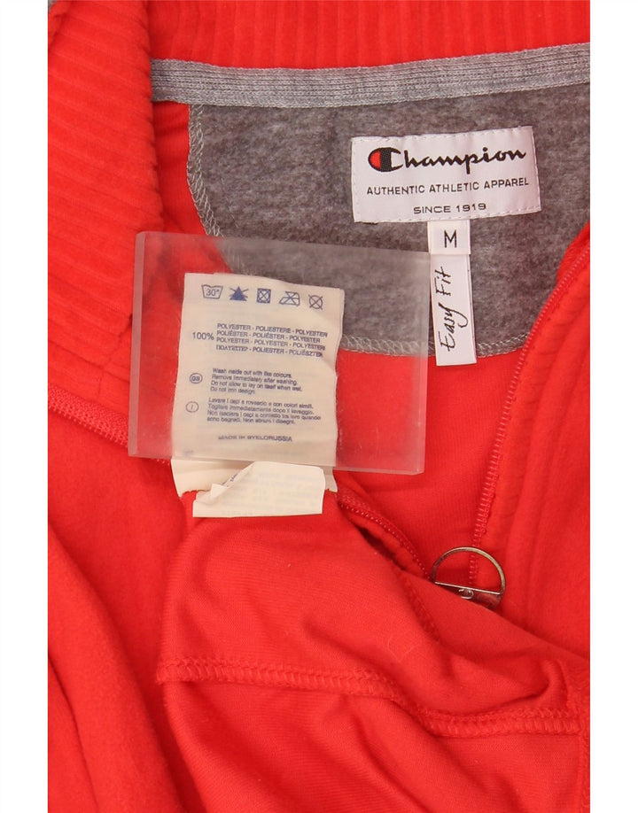 Champion Dame Easy Fit Fleece Jumper med lynlås i UK 14 Medium Rød Polyester