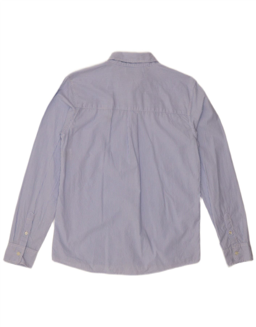 BENETTON drengeskjorte 13-14 år 3XL blå nålestribet bomuld