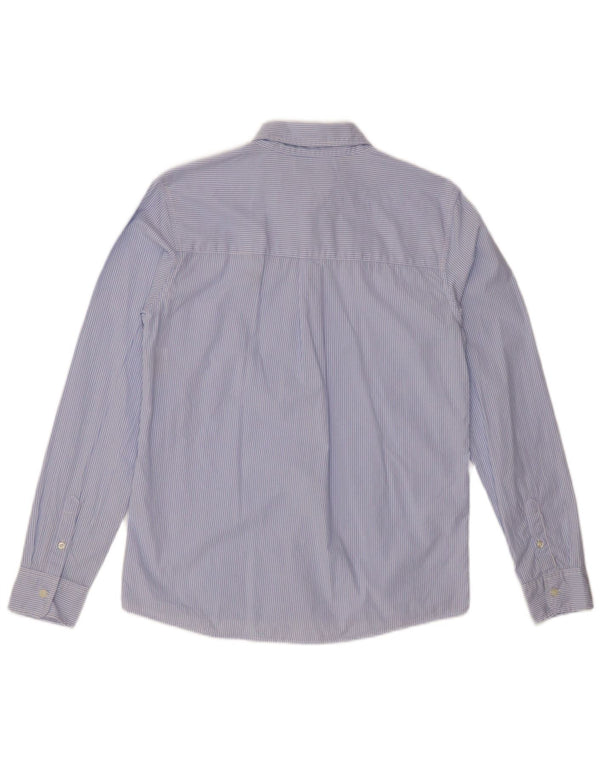 BENETTON drengeskjorte 13-14 år 3XL blå nålestribet bomuld