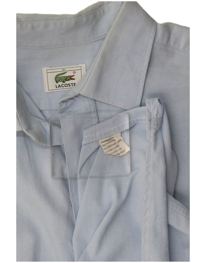 Lacoste Herreskjorte str. 41 Large Blue Cotton