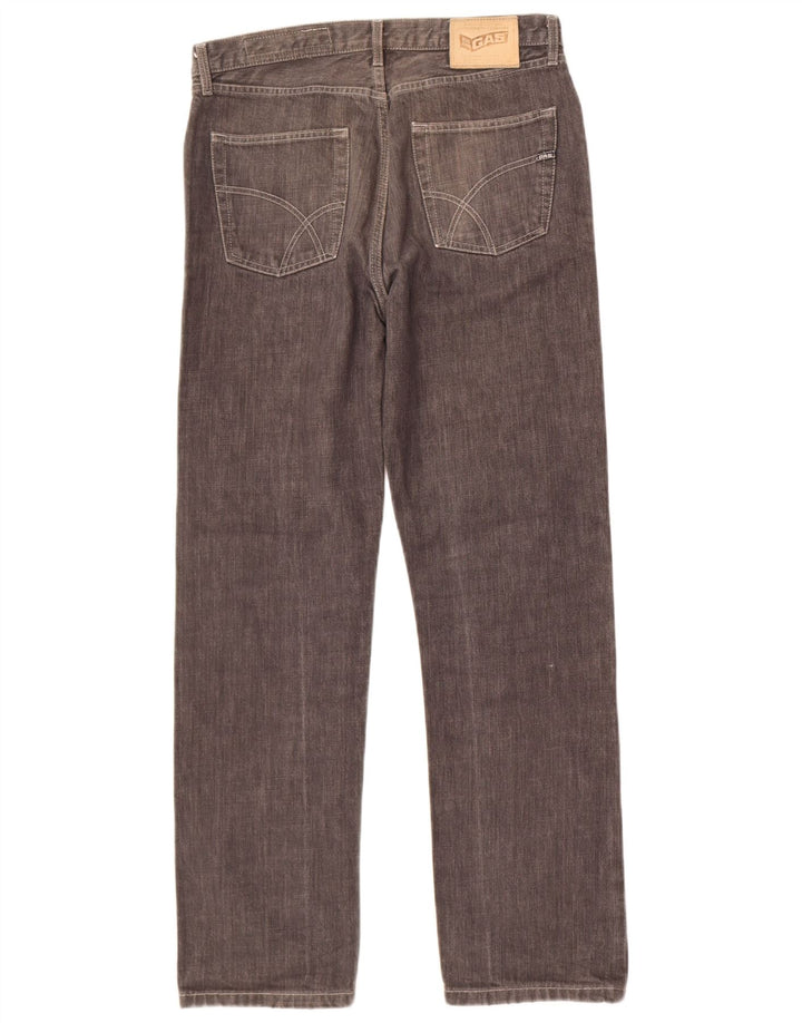 Gas Herre Memphis Straight Jeans W33 L30 Grå Bomuld