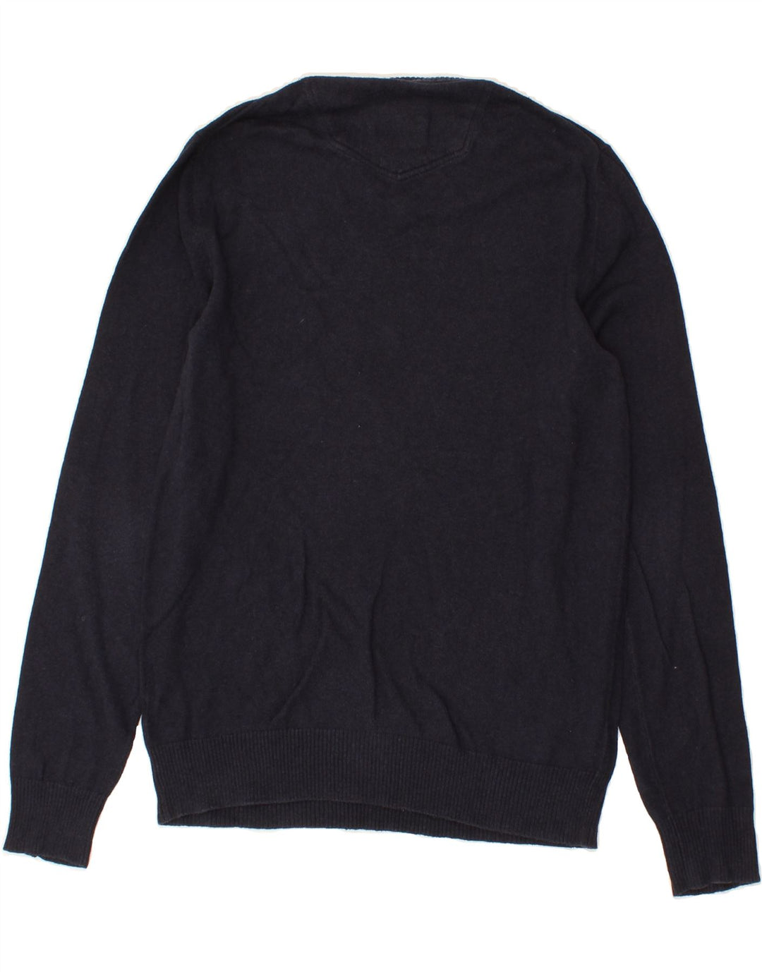 FAT FACE Mens V-Neck Jumper Sweater Medium Navy Blue Cotton Vintage Fat Face and Second-Hand Fat Face from Messina Hembry 