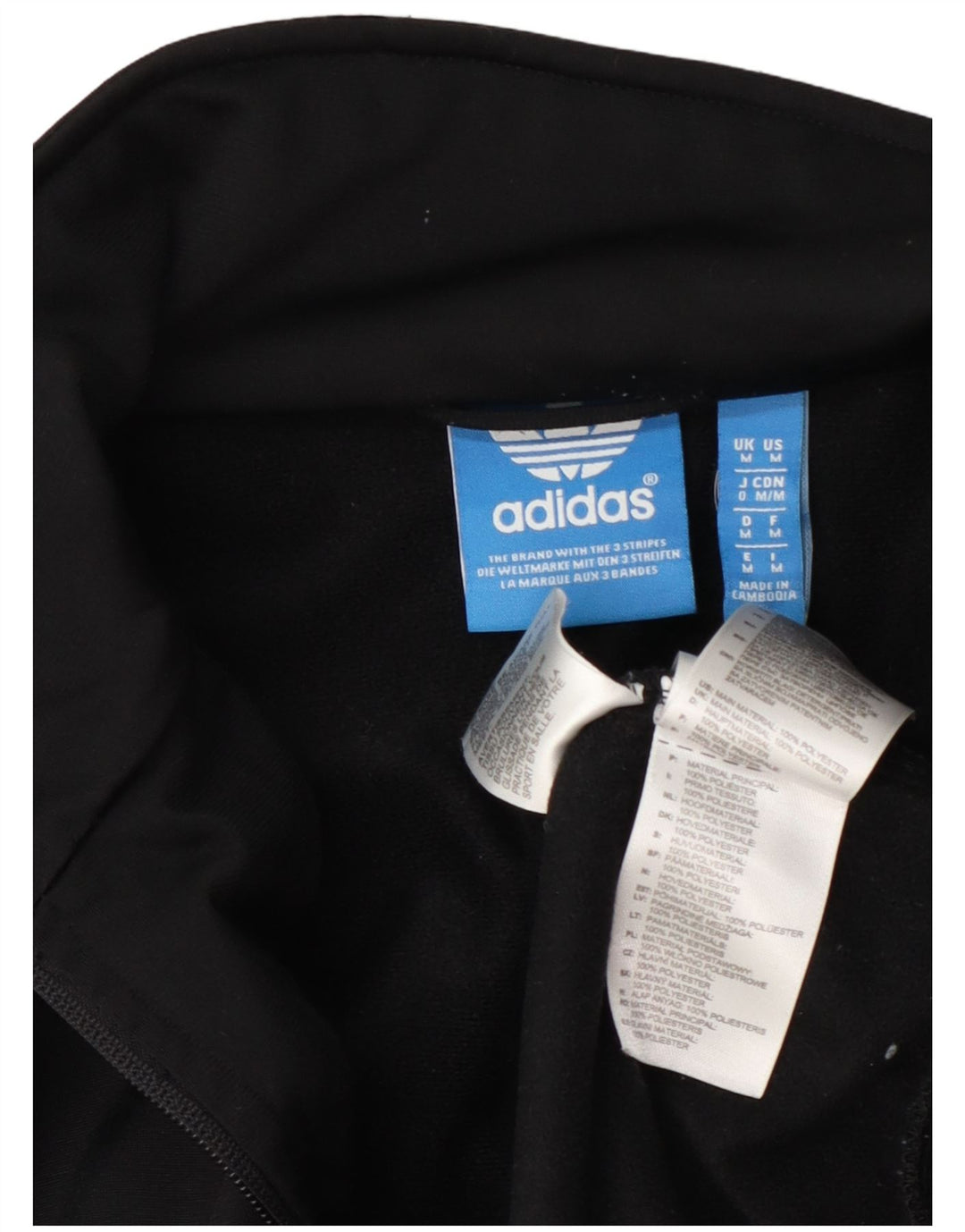 Adidas Træningsdragt til mænd Topjakke Medium Sort Polyester