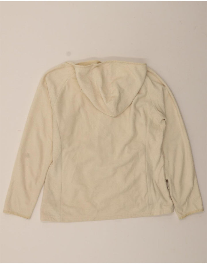 MOUNTAIN WAREHOUSE Womens Fleece Jacket UK 16 Large Off White Polyester Vintage Mountain Warehouse and Second-Hand Mountain Warehouse from Messina Hembry 