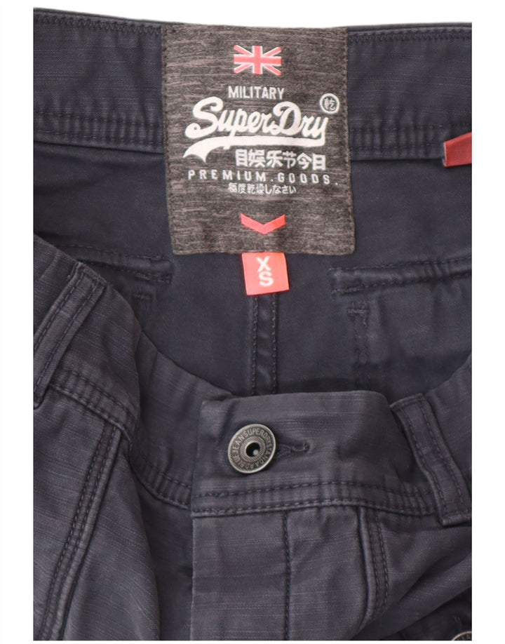 Superdry Cargo Shorts til kvinder XS W28 Sort bomuld